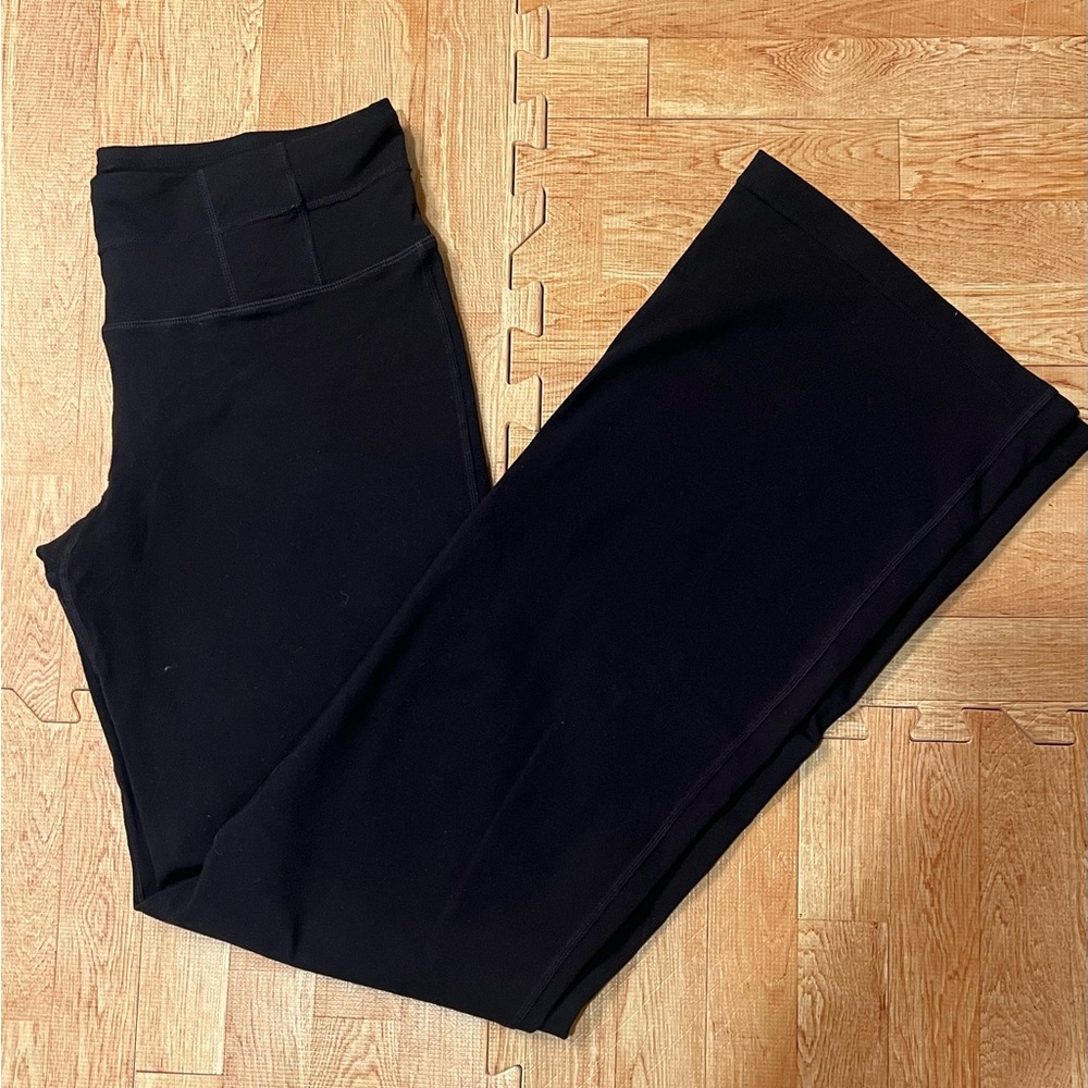 Prana Women Black Bootcut Yoga Pants Athletic Trousers Size L RN124977
